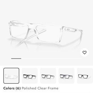 Oakley Polished Clear Frame Glasses brand new in box